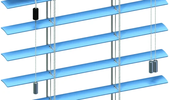 Alu-Jalousie mit möglichst freier Sicht nach draußen